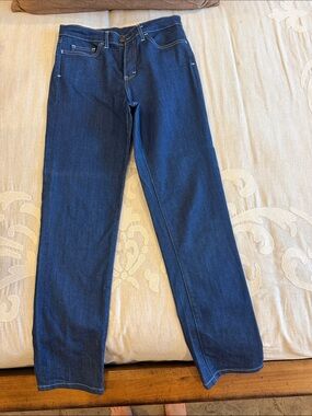 Blue Delta Indigo High-Rise Straight Jeans